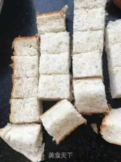 Make Egg toast salad step 1