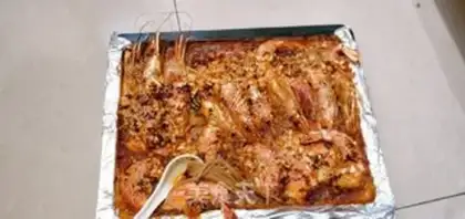 Make Tasty golden mushroom roast shrimp step 6