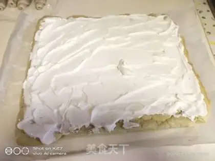 Make A spinach cake roll step 14
