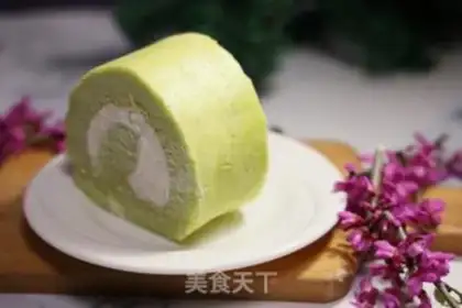 Make A spinach cake roll step 15