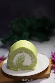 Make A spinach cake roll step 16