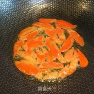 Make Scrambled carrots step 1