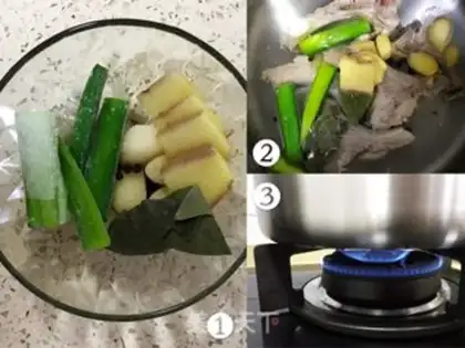 Make Korean hog-rich spinal bone potato soup step 1