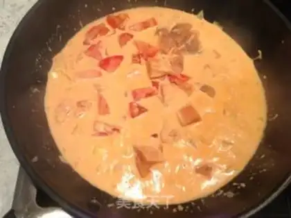 Make Salmon tomato pasta step 7