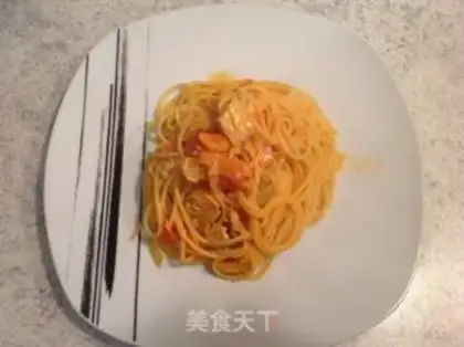 Make Salmon tomato pasta step 9