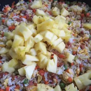 Make Pineapple rice step 13