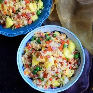 Make Pineapple rice step 16