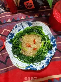 Make A spinach mix fan step 10