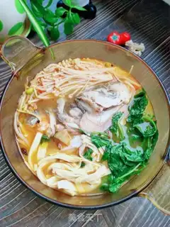 Make Tomato vegetable fish head soup step 19