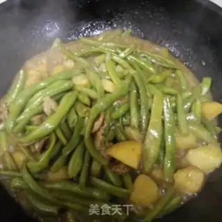 Make Five flowers and potatoes and beans step 6