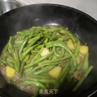 Make Five flowers and potatoes and beans step 7
