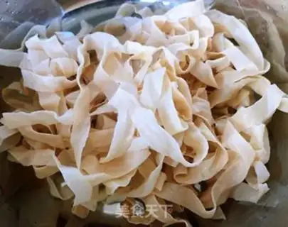 Make The spinach chills the fan bean-skin mushrooms step 1