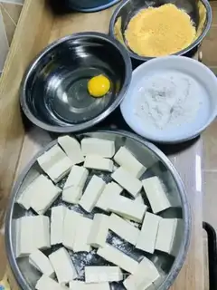 Make Fried tofu step 1