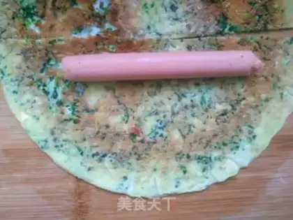 Make Spinach egg rolls step 7