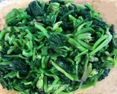 Make Slippery spinach tofu step 2
