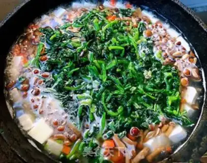 Make Slippery spinach tofu step 6