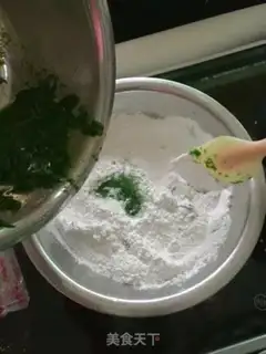 Make Salted egg yolk turquoise step 15