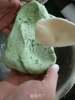 Make Salted egg yolk turquoise step 16