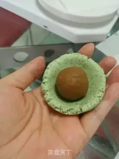 Make Salted egg yolk turquoise step 18