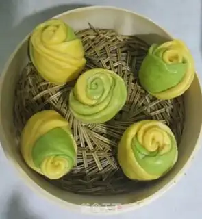 Make Double-coloured buns step 9