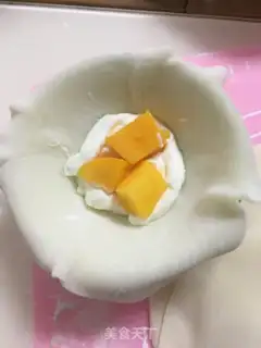 Make Mango Snowmen step 11