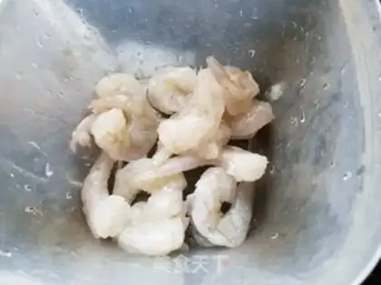 Make Shrimp tape steam fans step 1