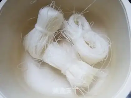 Make Shrimp tape steam fans step 2