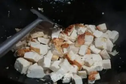Make Wild onion tofu step 5