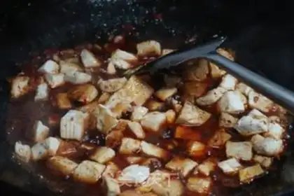 Make Wild onion tofu step 12