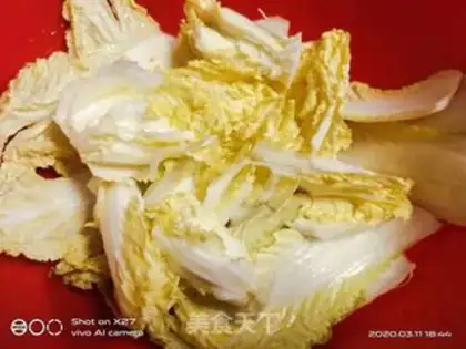 Make Chicken breast fried mushrooms and cabbage step 2