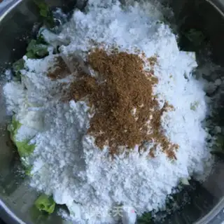 Make Potato leaf and wheat step 4