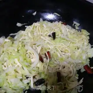 Make Bean-skin and veggie step 2