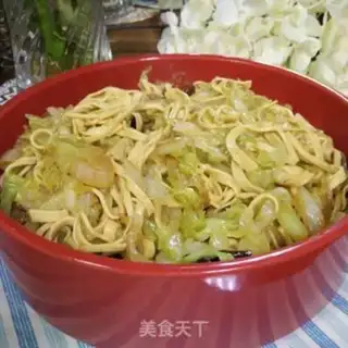 Make Bean-skin and veggie step 5