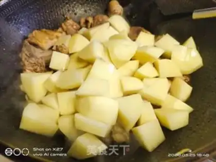 Make Potato chicken step 4