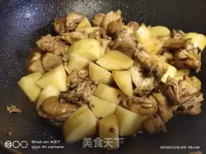 Make Potato chicken step 5