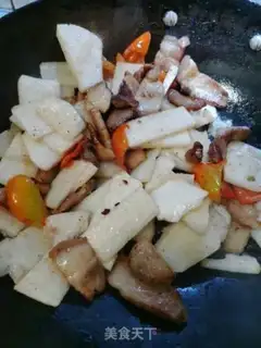 Make Dry-cooked chips step 7