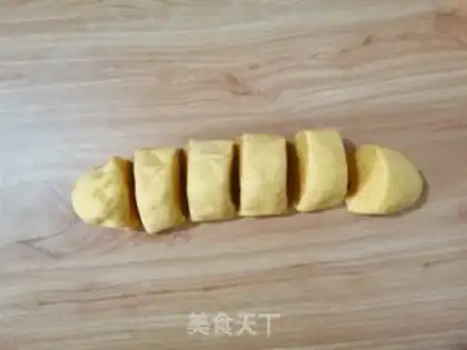 Make Pumpkin hot dog bread step 5
