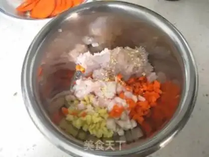 Make Wide crystal shrimp dumplings step 2