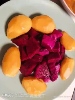 Make The salsa and fruit step 1
