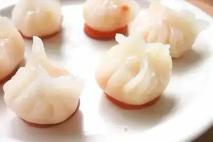 Make Wide crystal shrimp dumplings step 19