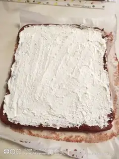 Make Red velvet cake rolls step 9