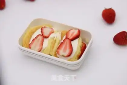 Make Strawberry rolls step 15