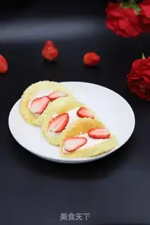 Make Strawberry rolls step 16