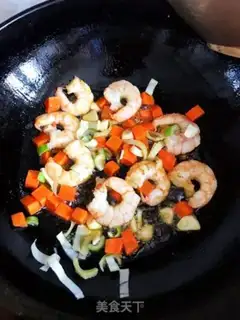 Make Peas and shrimp step 2
