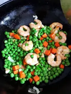 Make Peas and shrimp step 3