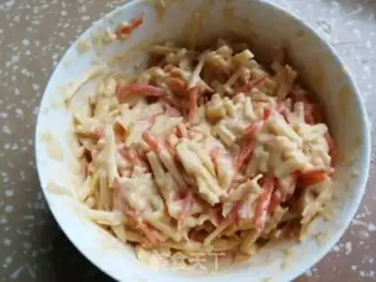 Make Apple carrot duck eggcake step 4