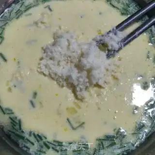 Make Fish pine egg pancakes step 0