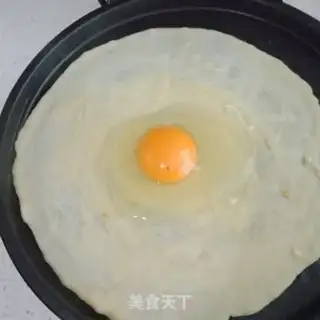 Make Egg burrito step 3