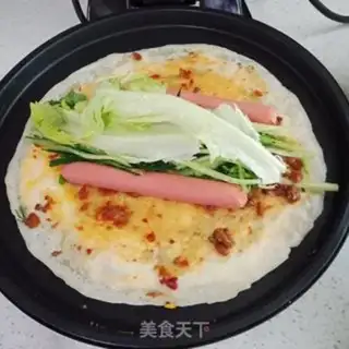 Make Egg burrito step 7