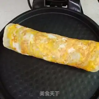 Make Egg burrito step 8